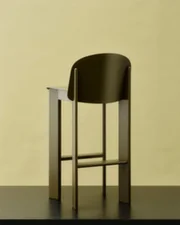 Barová židle Chisel 35 H75, black lacquered oak