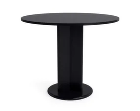 Stůl Chisel 29 Round Ø90, black lacquered oak