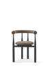 Čalouněná židle Bukowski, black/Wooly Plus 1008