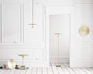 Lampa Reflection, brass lacquered aluminium