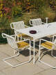Židle Palissade Cantilever Dining Armchair, cream white
