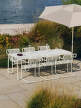 Slunečník Terrazza Hexagon, off-white and grey