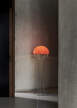 Stojací lampa Wire, chrome/orange