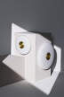 Nástěnná lampa Glint, opal white