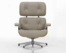 Křeslo Eames Lounge Chair Cherry, Leather Natural F78 dark sand