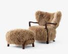 Křeslo Wulff ATD2, walnutsheepskin Honey-2