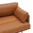 Třímístná pohovka Outline Soft, cognac