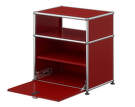 Noční stolek USM Haller M55, ruby red