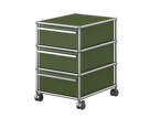 Zásuvkový kontejner na kolečkách USM Haller M26, olive green