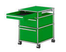 Zásuvkový kontejner na kolečkách USM Haller M63, green