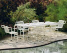Židle Palissade Cantilever Dining Armchair, cream white