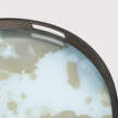 Tác Organic Glass Tray Round S, mist gold
