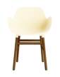 zidle-Form Armchair Walnut, cream