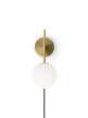 Nástěnná lampa TR Bulb Suspended, brushed brass