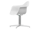 Židle Eames DAL, cotton white/polished aluminum