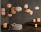 Stojací lampa Lucén, oiled oak