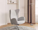Stojací lampa Reflection, grey lacquered aluminium