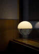 Stolní lampa Wire 30, chrome/white