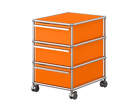 Zásuvkový kontejner na kolečkách USM Haller M26, pure orange