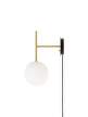 Nástěnná lampa TR Bulb Suspended, brushed brass