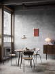 Židle Pavilion AV4, black lacquered oak / cognac