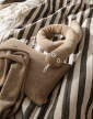deka Grand Quilted Blanket, sand / black