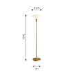 Stojací lampa PH 3½-2½, brass metallised