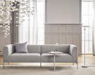 Stojací lampa Reflection, grey lacquered aluminium