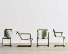 Židle Palissade Cantilever, olive