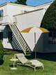 Slunečník Terrazza Octagon, off-white and ochre
