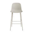 Barová židle s opěrkou Form 65 cm, light grey