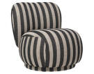 Křeslo Rico Lounge Piccolo Louisiana, sand/black