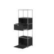 Policová sestava USM Haller M52, graphite black