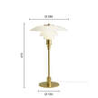 Stolní lampa PH 3/2, brass metallised