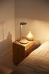 Stolní lampa Oblique, glossy grey