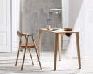 Stolní lampa Reflection, grey lacquered aluminium