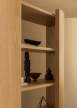 Police Crescent Shelving High, oak