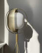 Stojací lampa Pearl, brass
