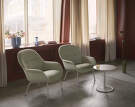 Křeslo Fiber Lounge Armchair Tube, Ecriture 910/grey