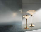 Stolní lampa PH 3/2, brass metallised