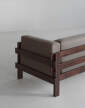 Třímístná pohovka Kube Dark Brown
