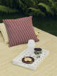 Polštář Terrazza, terracotta bold stripe