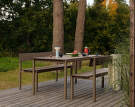 Lavice Linear Steel Bench s opěrkou