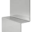 Zrcadlo Pleat, polished steel