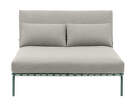 Lehátko Settle Lounge Bed bez područek, Ribbed Weave 2/dark green
