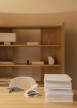 Police Crescent Shelving High, oak