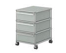 Zásuvkový kontejner na kolečkách USM Haller M26, light grey
