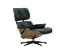 Křeslo Eames Lounge Chair Walnut Natural, Leather Premium F59 Jade