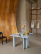 Stůl Re-norm 130x120, light blue