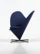 Křeslo Heart Cone Chair, Cosy 2 dark blue